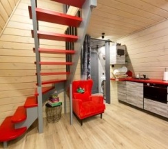 SPA Новожилово A-frame Red (купель) в Ёлки рент