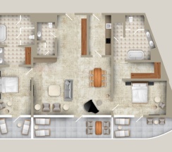 President Suite Sea View в Funf Luxury Resort&SPA Anapa Miracleon