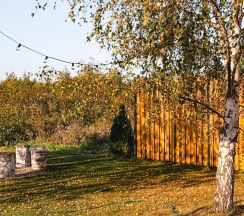 А-фрейм люкс с двуспальной кроватью в Happy Tree Camp