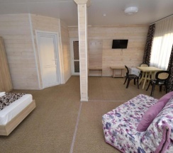 Номер улучшенный семейный с 1 односпальной и 1 двуспальной кроватью в Villa na peske