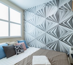 1-комнатные апартаменты эконом с 1 двуспальной кроватью (без окна) в Prim Rooms Apt Apartments (Прим Румс Апт Апартментс)