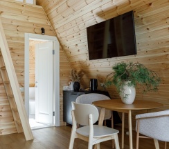 А-фрейм с террасой (dogs friendly) в Orsha River Club