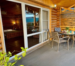 1–комнатный 5-местный Домик с мини-кухней и террасой в Кокос