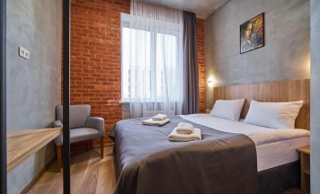 ДВУХМЕСТНЫЙ НОМЕР С 1 КРОВАТЬЮ в Red Brick Presnya