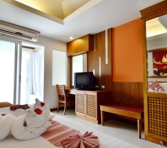 Двухместный номер First двуспальная кровать в First Bungalow Beach Resort