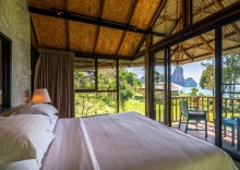 Двухместная вилла seafront двуспальная кровать в Tinidee Hideaway Tonsai Beach Krabi