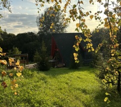 Участок с домиком "Помидор" А-фрейм категории комфорт в Ланьдиво