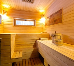 №8 A-Frame 100m2 с купелью и баней(оснащение дома, стоимость купели и бани см. Подробнее) в Les holidays