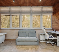 Апартаменты 56 с романтичным интерьером в Панорама парк