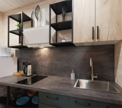 Super Лодж с баней и купелью с видом на озеро в Пасторское озеро