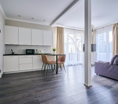 Люкс с террасой и видом на город и море в IL Punto