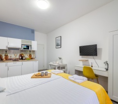 Улучшенная студия с 2-ух спальной или двумя 1-ми кроватями в Pulkovo Apart