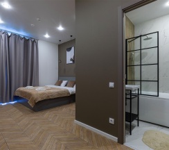 Апартаменты Делюкс с балконом и ванной в Port comfort by Moyka
