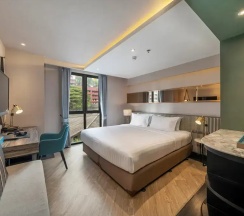 Двухместный номер Deluxe (двуспальная кровать) в Vince Hotel Pratunam