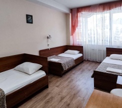 Номер эконом с 3 односпальными кроватями в Smart Hotel KDO Миасс