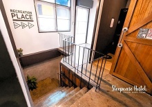 Кровать в общем номере в Sleepcase Hostel