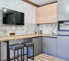 Студия четырёхместная с мини-кухней и балконом в Астра де Роза