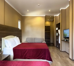 Трёхместный номер Супериор c 1 комнатой с балконом и с красивым видом из окна в Aimara