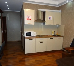 Комната люкс с 1 двуспальной кроватью и диваном в На Нагорной