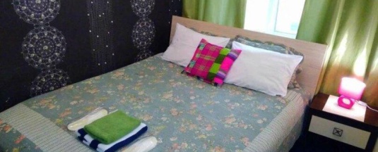 Комната эконом с 1 двуспальной кроватью №4 (общие удобства) в At home