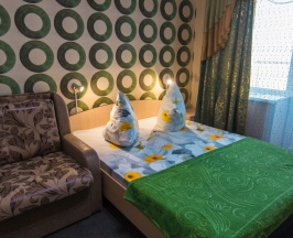 Люкс с балконом и с красивым видом из окна  в Вояж