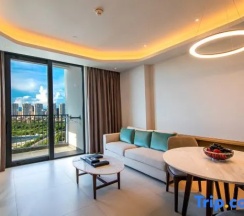 Люкс c 1 комнатой с видом на море в Oakwood Apartments Sanya