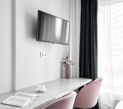 1-комнатные апартаменты студия с 1 двуспальной кроватью в Apartments Private (Апартментс Прайвит) на шоссе Волоколамское