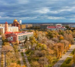 Двухместные апартаменты с красивым видом из окна (двуспальная кровать) в Апартаменты уютные в самом центре города