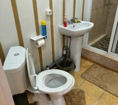 Номер стандарт улучшенный с 3 односпальными кроватями в Солнечная горка, гостевой дворик