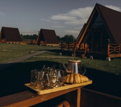 Семейный коттедж с красивым видом из окна в Саянский Марал Аршан