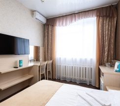 14 Одноместный номер(стандарт улучшенный),с двухспальной кроватью. в Аппартамент