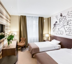 Двухместный стандартный номер с 2 односпальными кроватями в Онегин