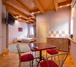 Двухместная студия (Корпус 1) двуспальная кровать в Ателика Улиткино