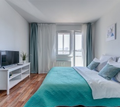 "Krista Kosta" Однокомнатная квартира (Метро Ленинский проспект/Автово, 10 минут на транспорте) в Rauktis apartments