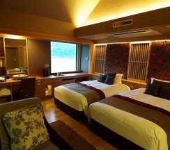 Номер Standard с видом на окрестности в Hakone Kamon