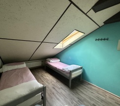 Номер эконом с 2 односпальными кроватями (мансарда) в Библиотека