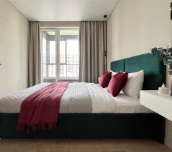 Евро-двухкомнатная квартира с красивым видом в ЖК "LEGENDA ГЕРОЕВ" в Rauktis apartments