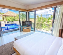 Private Pool Villa с 4 комнатами с частичным видом на море в Вилла Casabay Luxury Pool