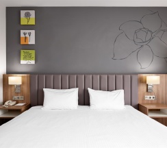 Реновированный номер с кроватью King-size в Edge Seligerskaya-Moscow