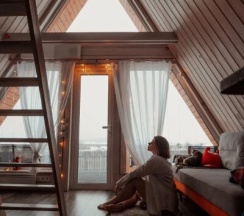 Шалаш в Лиса в шалаше