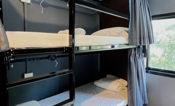 Кровать в общем номере в Hostel El biografo