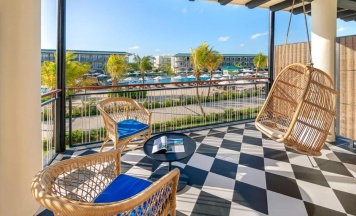 Двухместный полулюкс с видом на море двуспальная кровать в Ocean El Faro Resort - All Inclusive