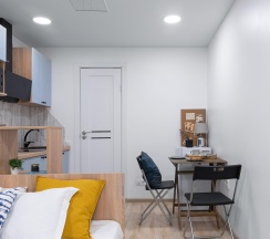 Апартаменты студия с 1 двуспальной кроватью в Prim Rooms Apartments (Прим Румс Апартменс)