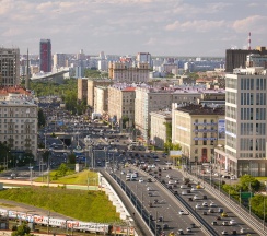 Cтандартный номер с двумя односпальными кроватями с видом на город в Сущевский Сафмар