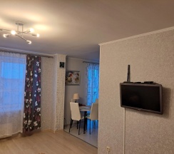 Двухместные апартаменты с балконом и с видом на город (двуспальная кровать) в Апартаменты на Пригородной 10
