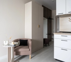 Апартаменты c 1 комнатой с балконом в Hugge Place