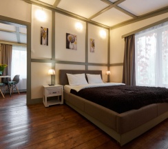 Дуплекс с электрокамином и сауной в Алино