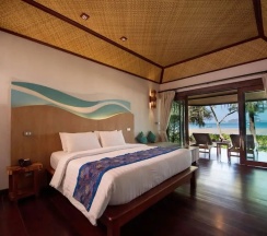 Коттедж Deluxe с балконом и рядом с пляжем в Tup Kaek Sunset Beach Resort