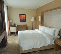 НОМЕР БИЗНЕС-КЛАССА С БОЛЬШОЙ КРОВАТЬЮ (KING SIZE) И ВИДОМ НА ГОРОД в Doubletree by Hilton Tyumen