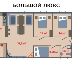 Коттедж трехкомнатный с 3 спальнями в Раухова мельница